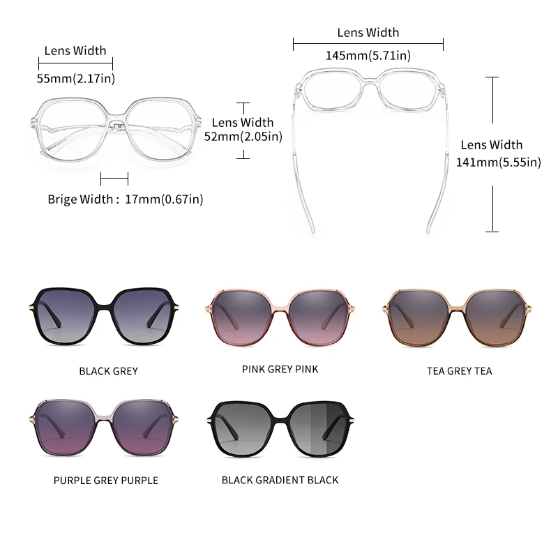 Square Frames Butterfly Sunglasses for Women
