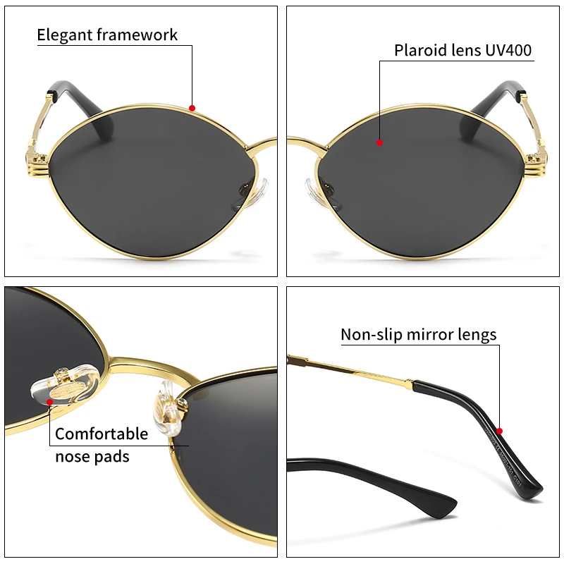 Titanium Alloy Polarized Cat Eye Sunglasses