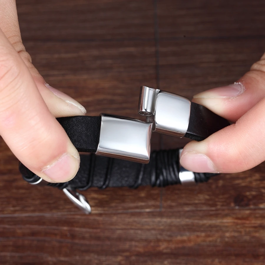Durable Multi-Color Magnet Buckle Men's Bracelet