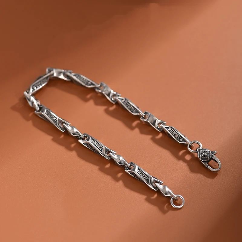 Retro Mobius Bracelet Timeless Style in S925 Silver