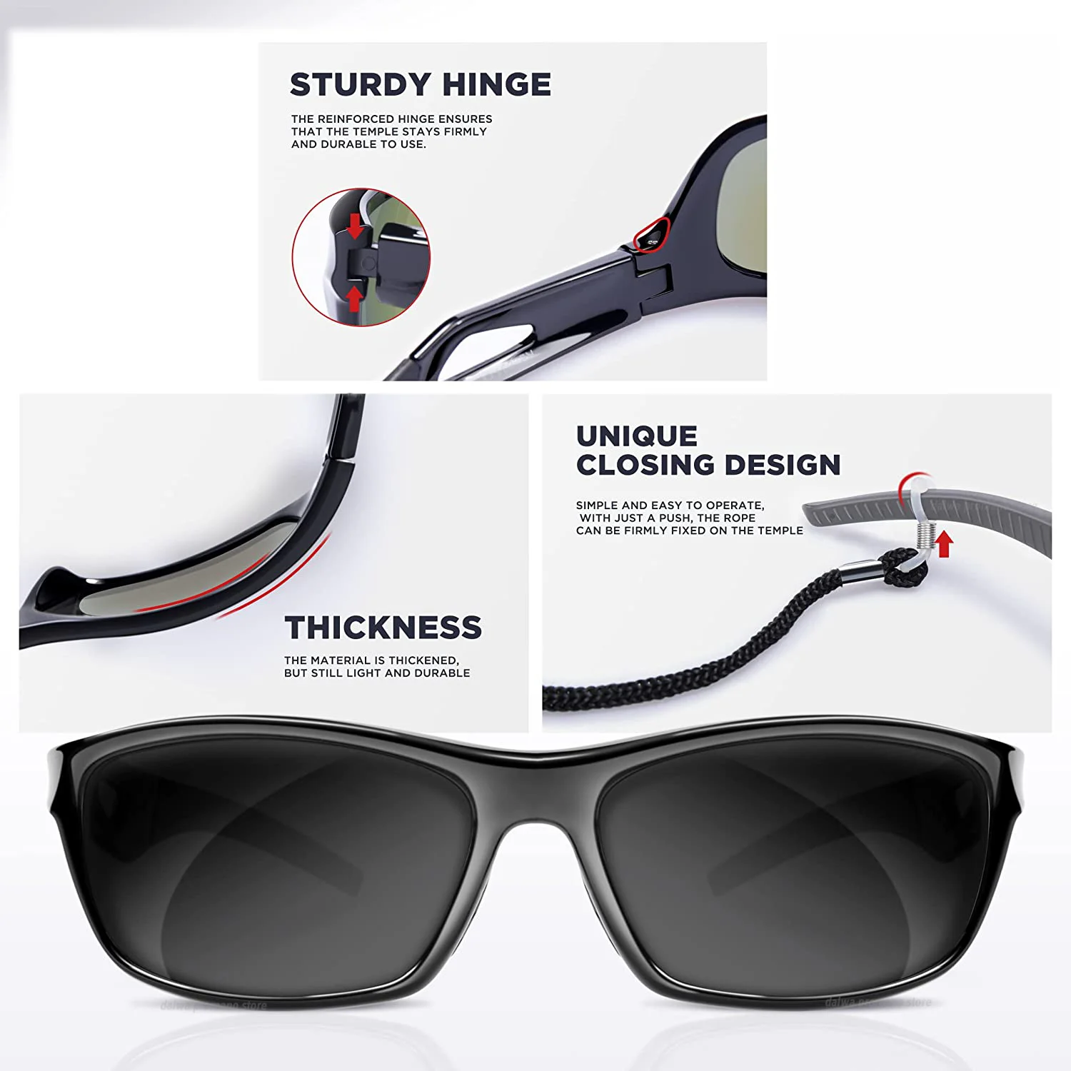 Photochromic Sunglasses for Men Fishing and Hiking