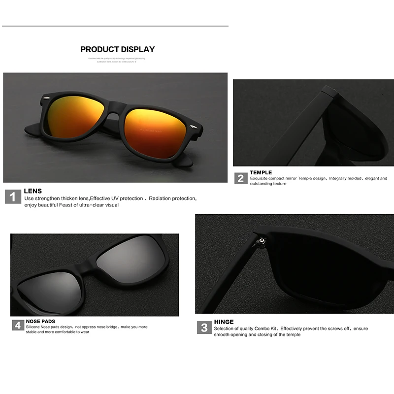 Lightweight and Comfortable Polarized Sunglasses