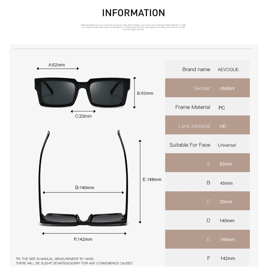 Women Rectangle Frame Transparent Sunglasses