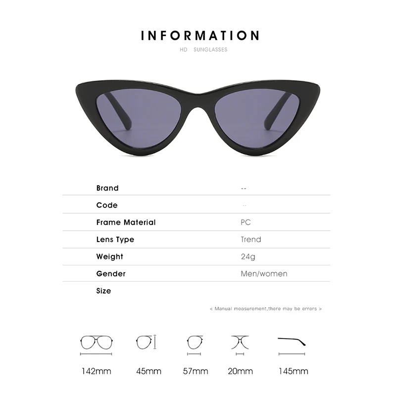 AEVOGUE Cat Eye Sunglasses for Women