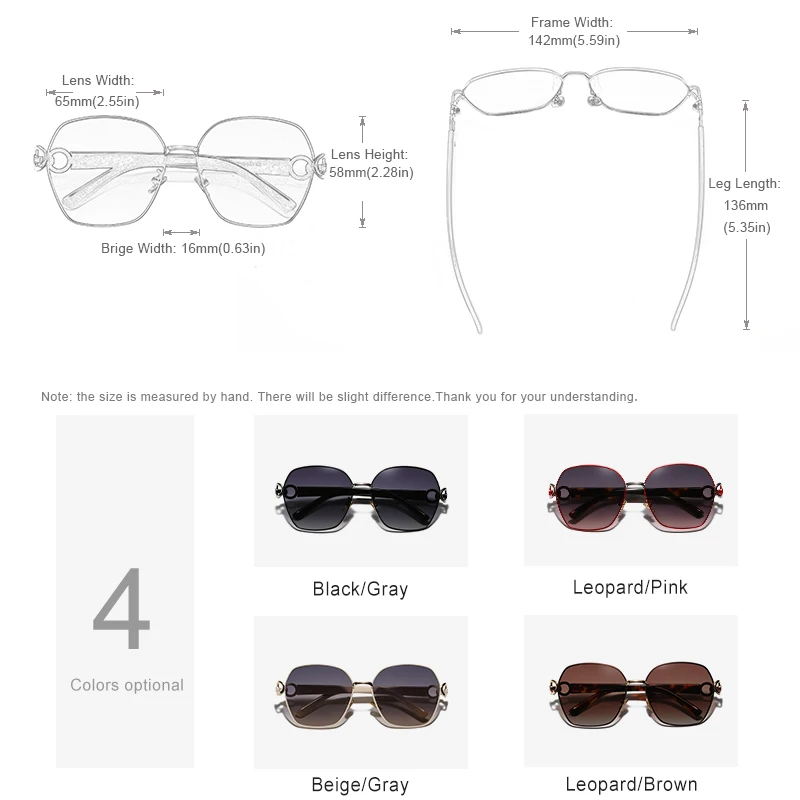 Retro Double Ring Gradient Sunglasses for Women