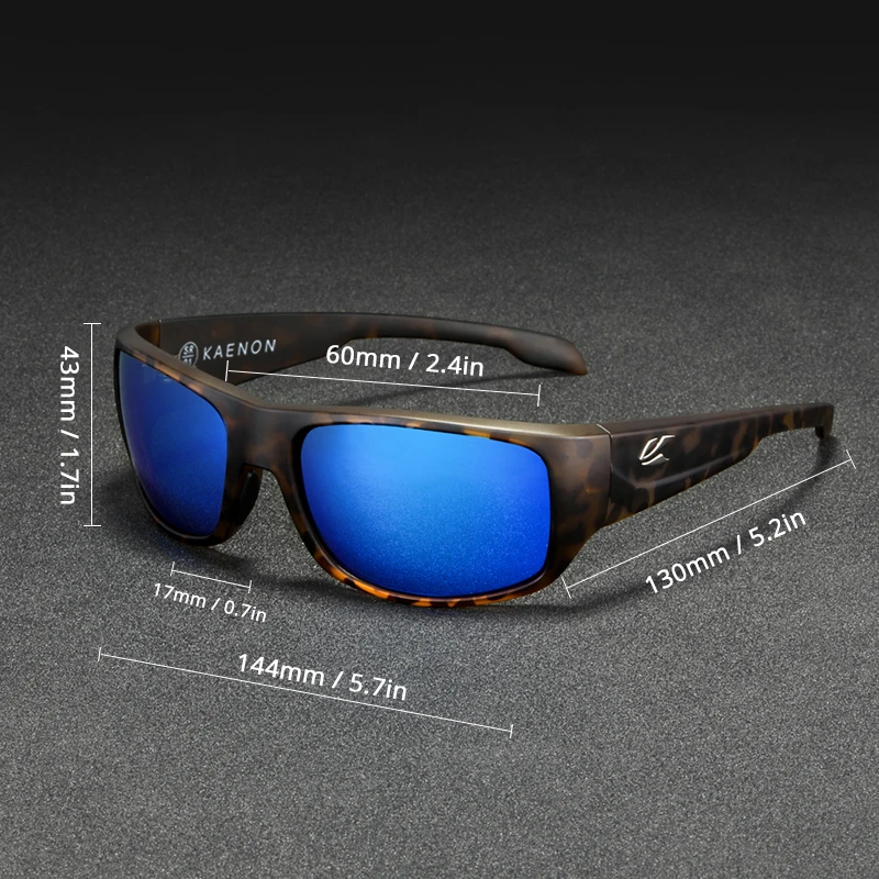 KAENON Men's Sunglasses with Anti-reflective Coating