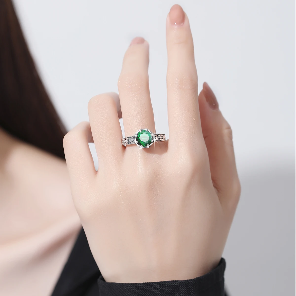 Gemstone Crystal Birthstone Rings for Women