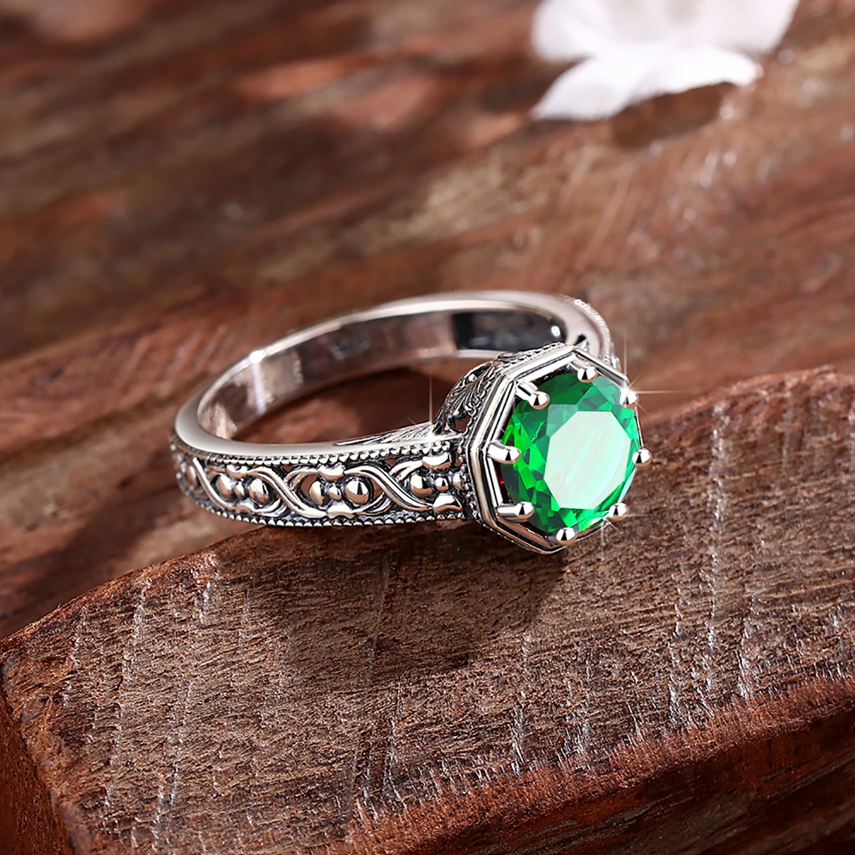 Gemstone Crystal Birthstone Rings for Women