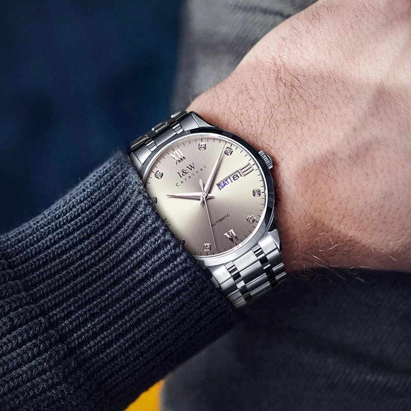 Carnival Brand Luxury Automatic Business Watch