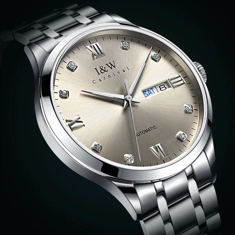 Carnival Brand Luxury Automatic Business Watch