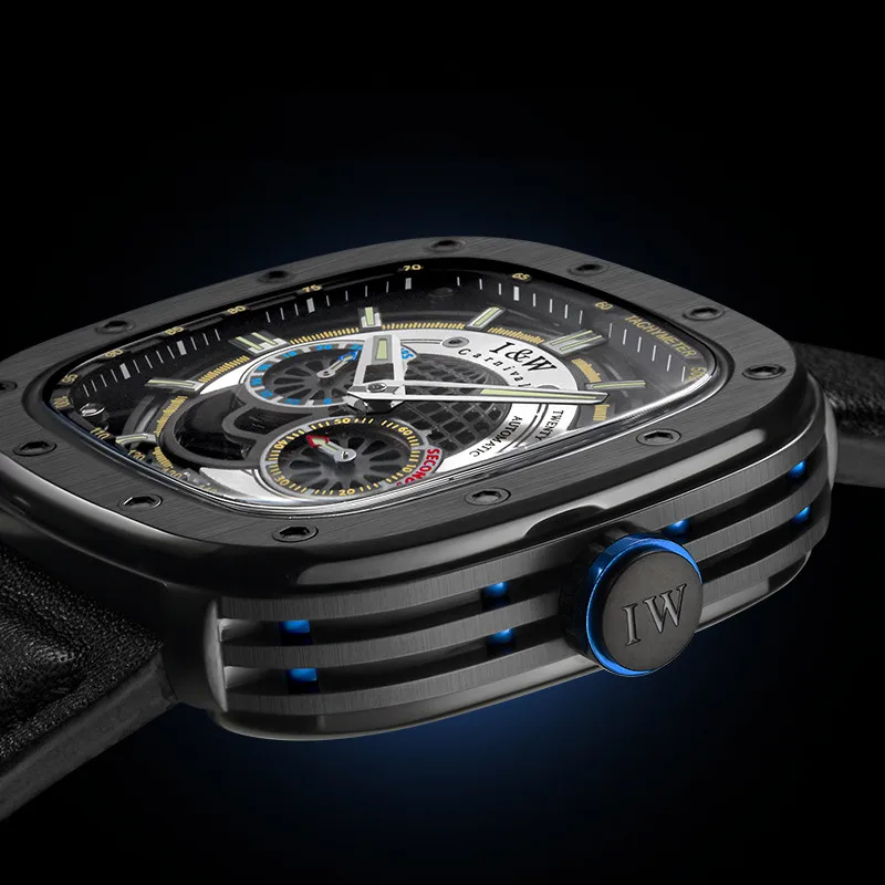 CARNIVAL Brand Fashion Mechanical Sports Square Watch