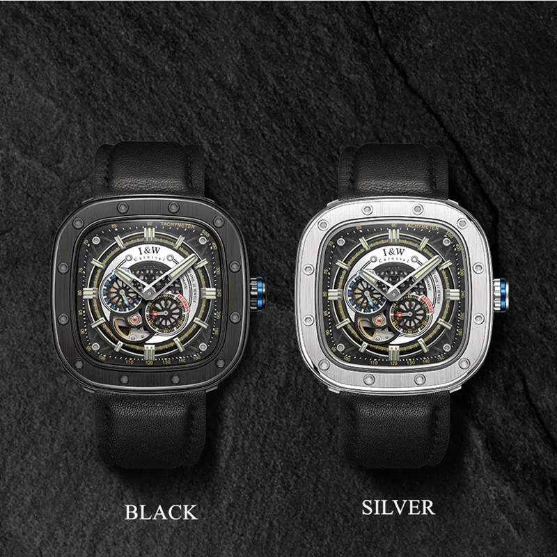 CARNIVAL Brand Fashion Mechanical Sports Square Watch
