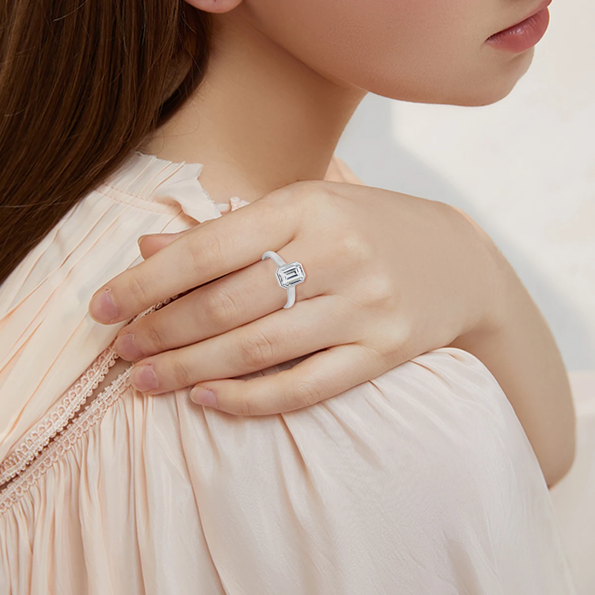 Madison Audrey Moissanite Ring