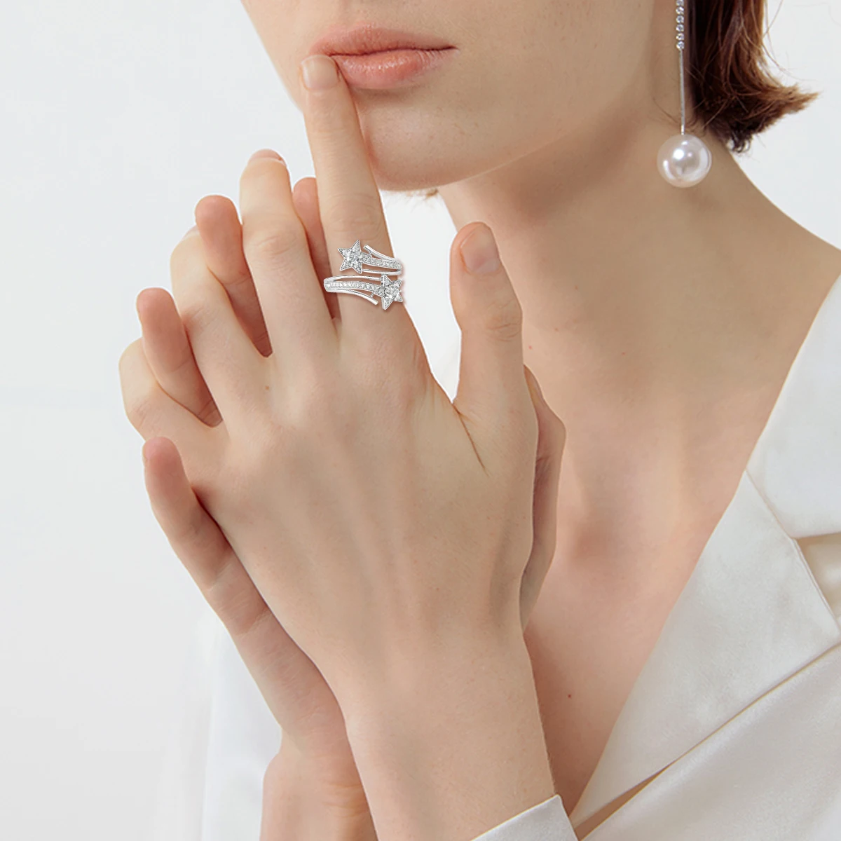Meteor 0.3ct Moissanite Ring for Women