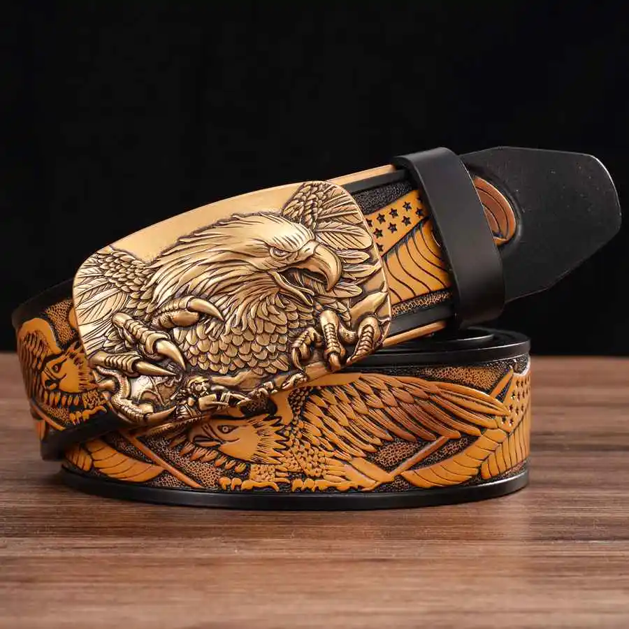 American Eagle Belt with Automatic Buckle