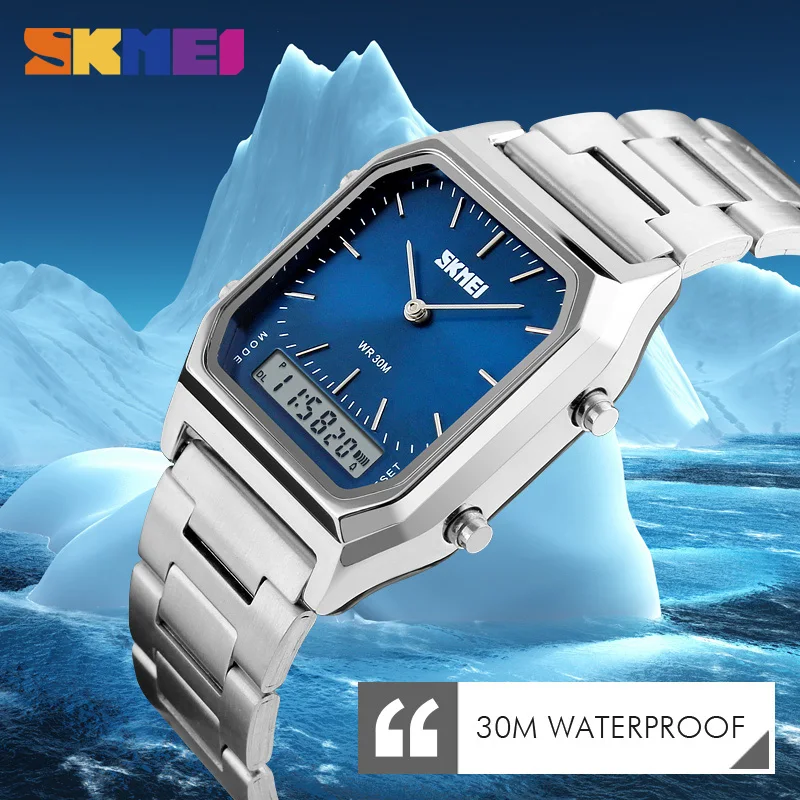 Dual Time Skmei Watch Sport Chronograph