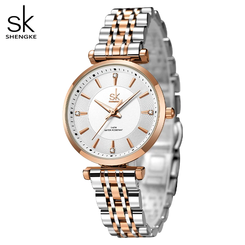 Shengke Rose Gold Watches for Women