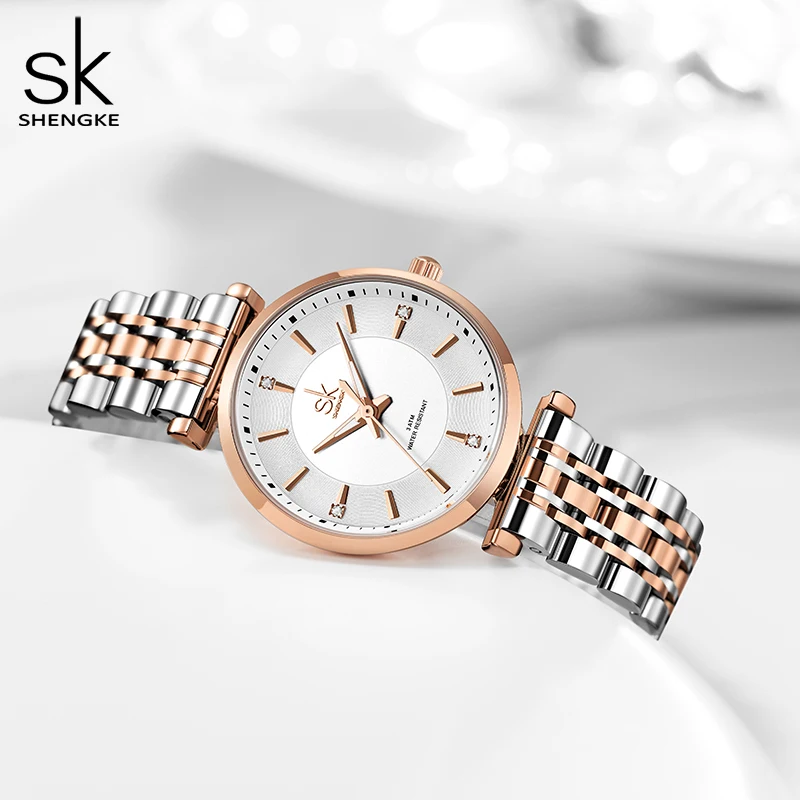 Shengke Rose Gold Watches for Women
