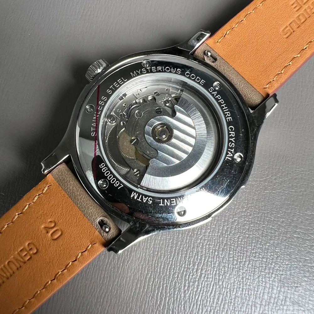 Vintage Mechanical Mysterious Code 42mm Business Watch