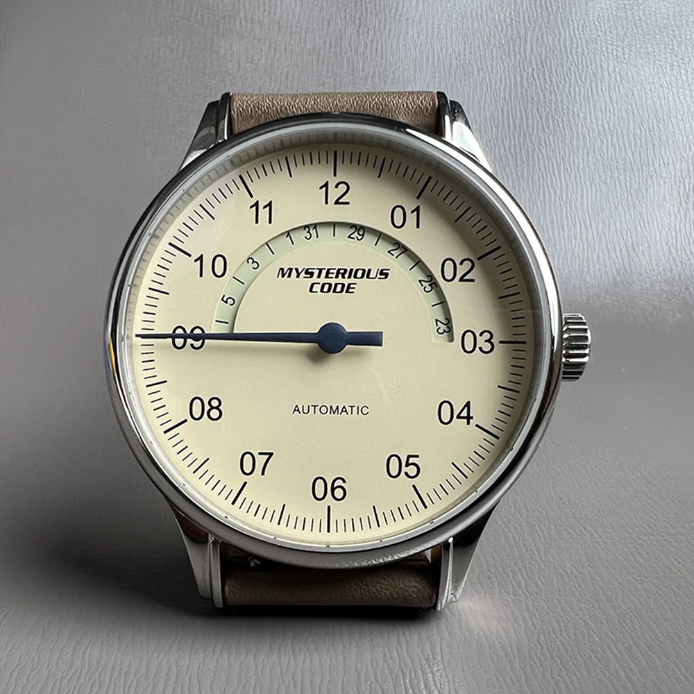 Vintage Mechanical Mysterious Code 42mm Business Watch
