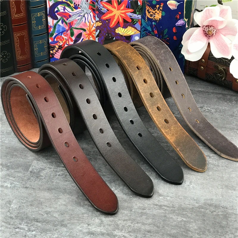 Belt for Buckle Men's Western Leather Strap