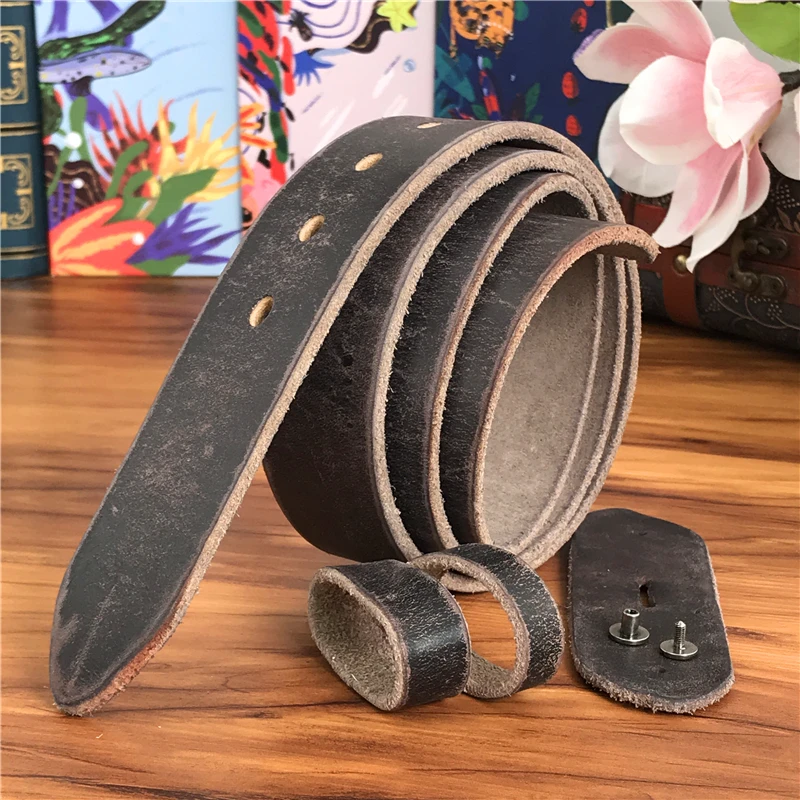 Belt for Buckle Men's Western Leather Strap