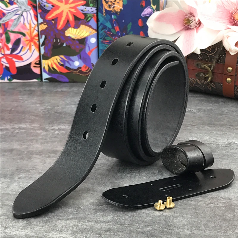 Belt for Buckle Men's Western Leather Strap