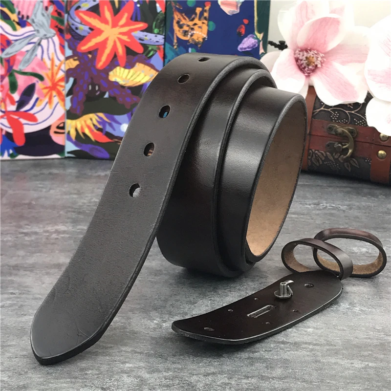 Belt for Buckle Men's Western Leather Strap