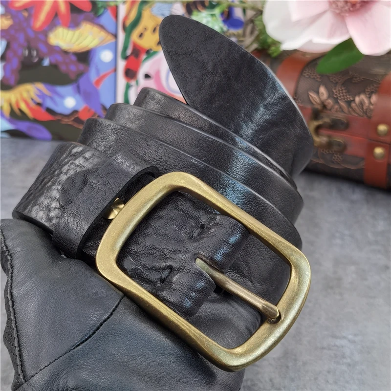 Unique Vintage Brass Belt Buckle