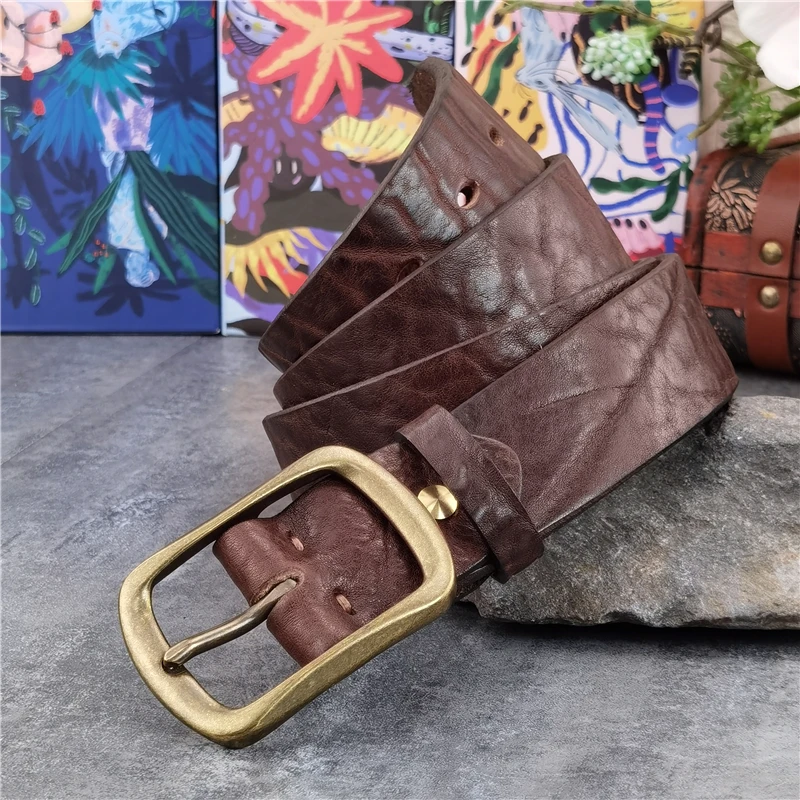 Unique Vintage Brass Belt Buckle