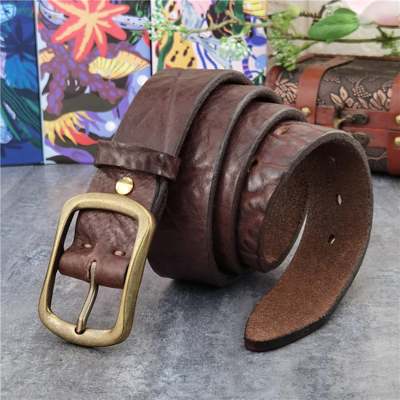 Unique Vintage Brass Belt Buckle