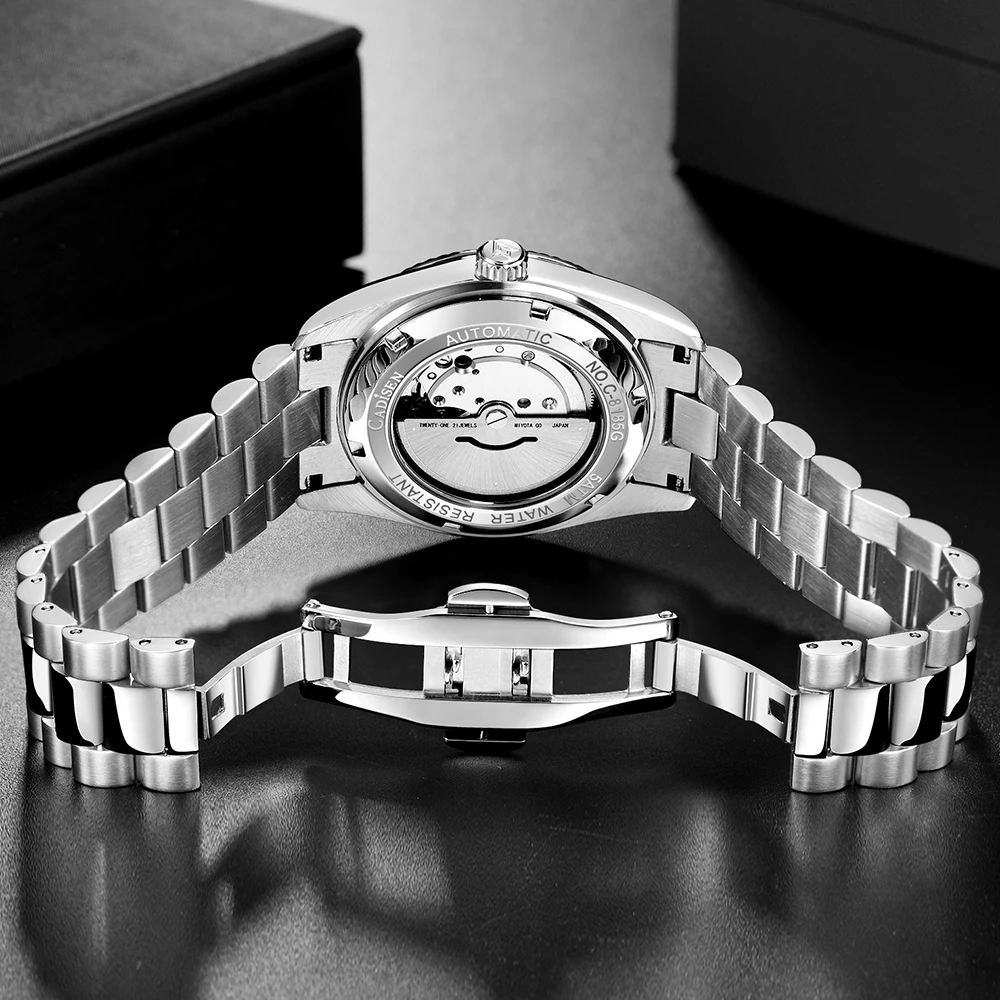 Meteorite Dial and MIYOTA 8285 CADISEN Watches