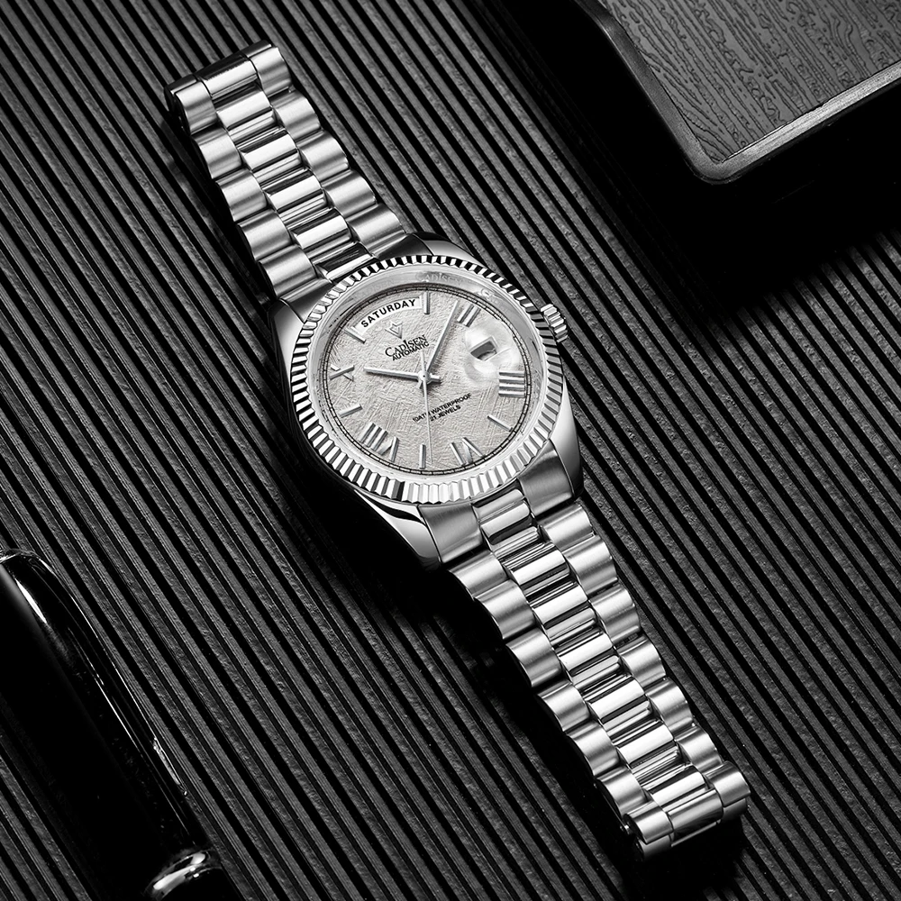 Meteorite Dial and MIYOTA 8285 CADISEN Watches