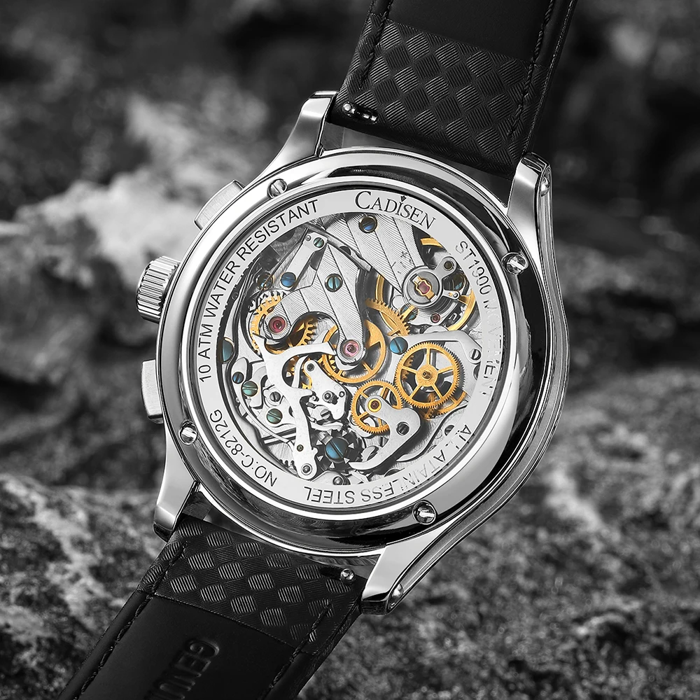 CADISEN Chronograph Watch with Seagull Movement