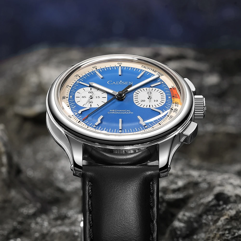 CADISEN Chronograph Watch with Seagull Movement