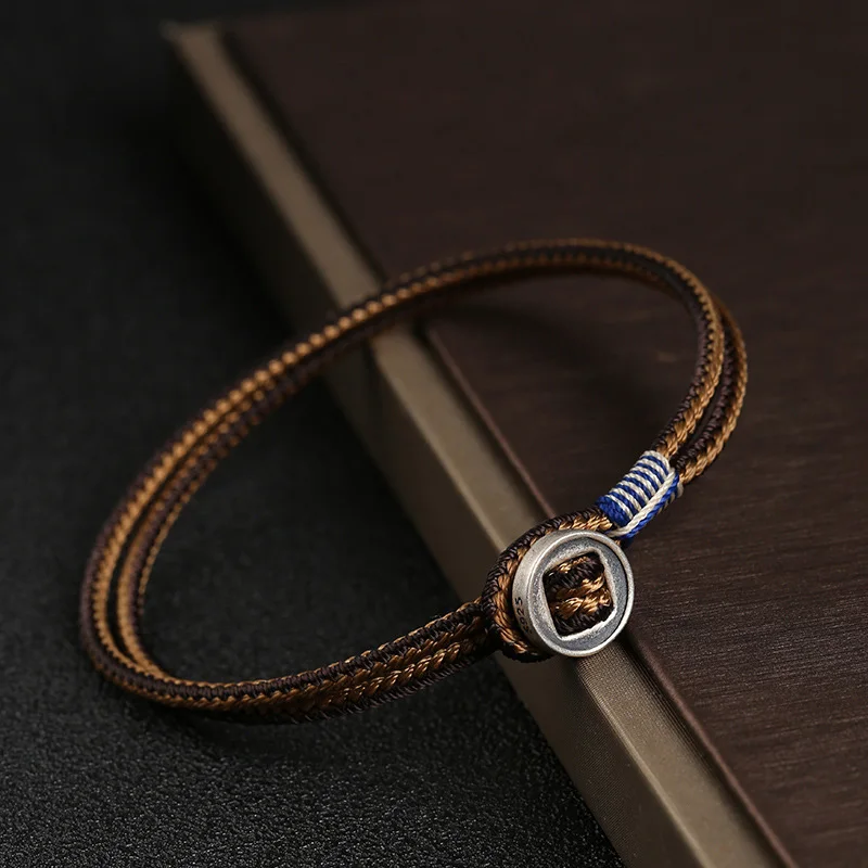 Handmade 925 Sterling Silver Button Bracelet