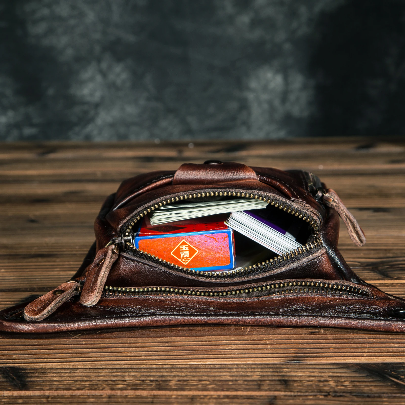 Leg Bag for Men Women Genuine Leather
