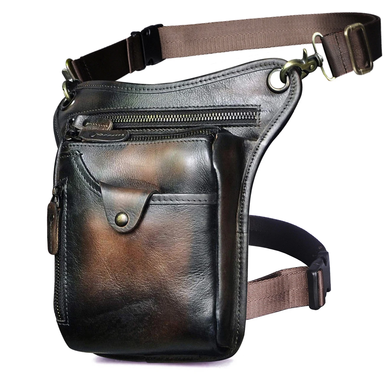 Leg Bag for Men Women Genuine Leather