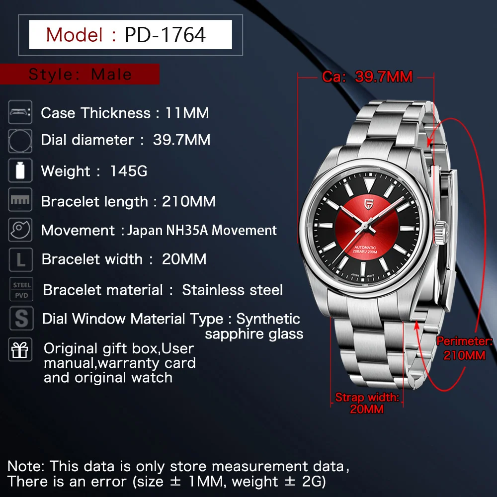 PAGANI DESIGN 2023 Sports NH35 Automatic Watch