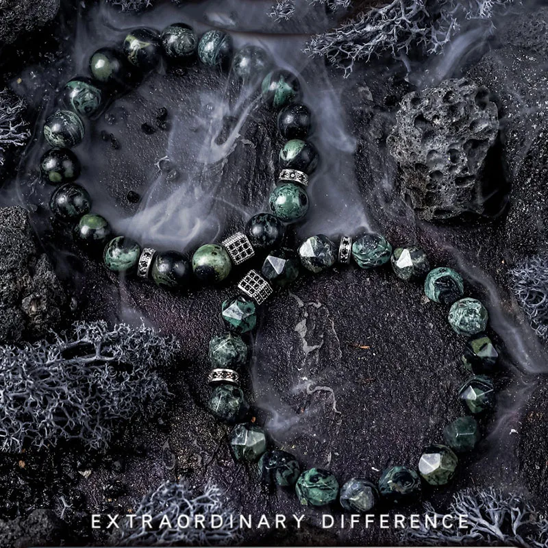 Unisex Sparrow Stone Beads Bracelet
