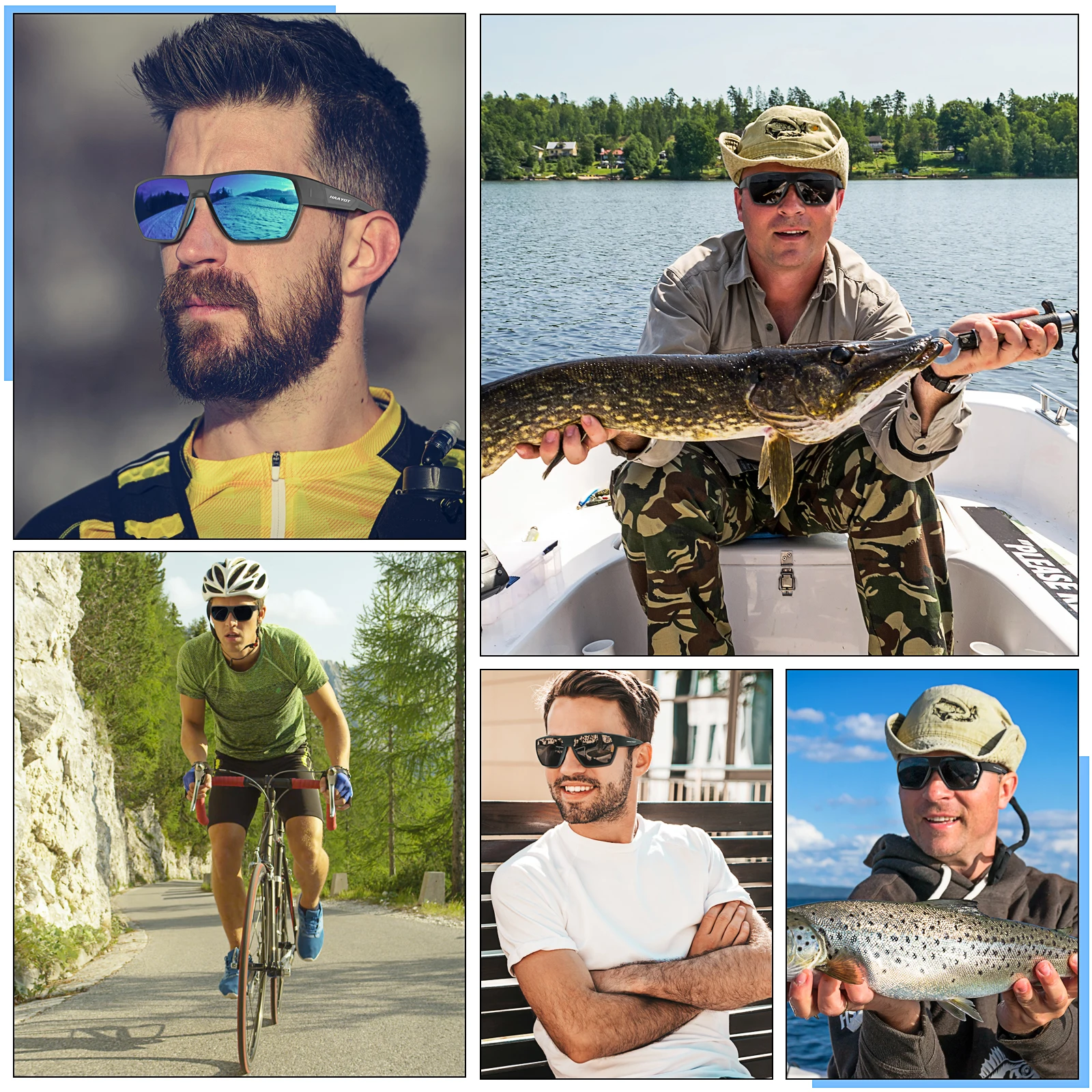 Ultra Lightweight Polarized Fishing Sunglasses