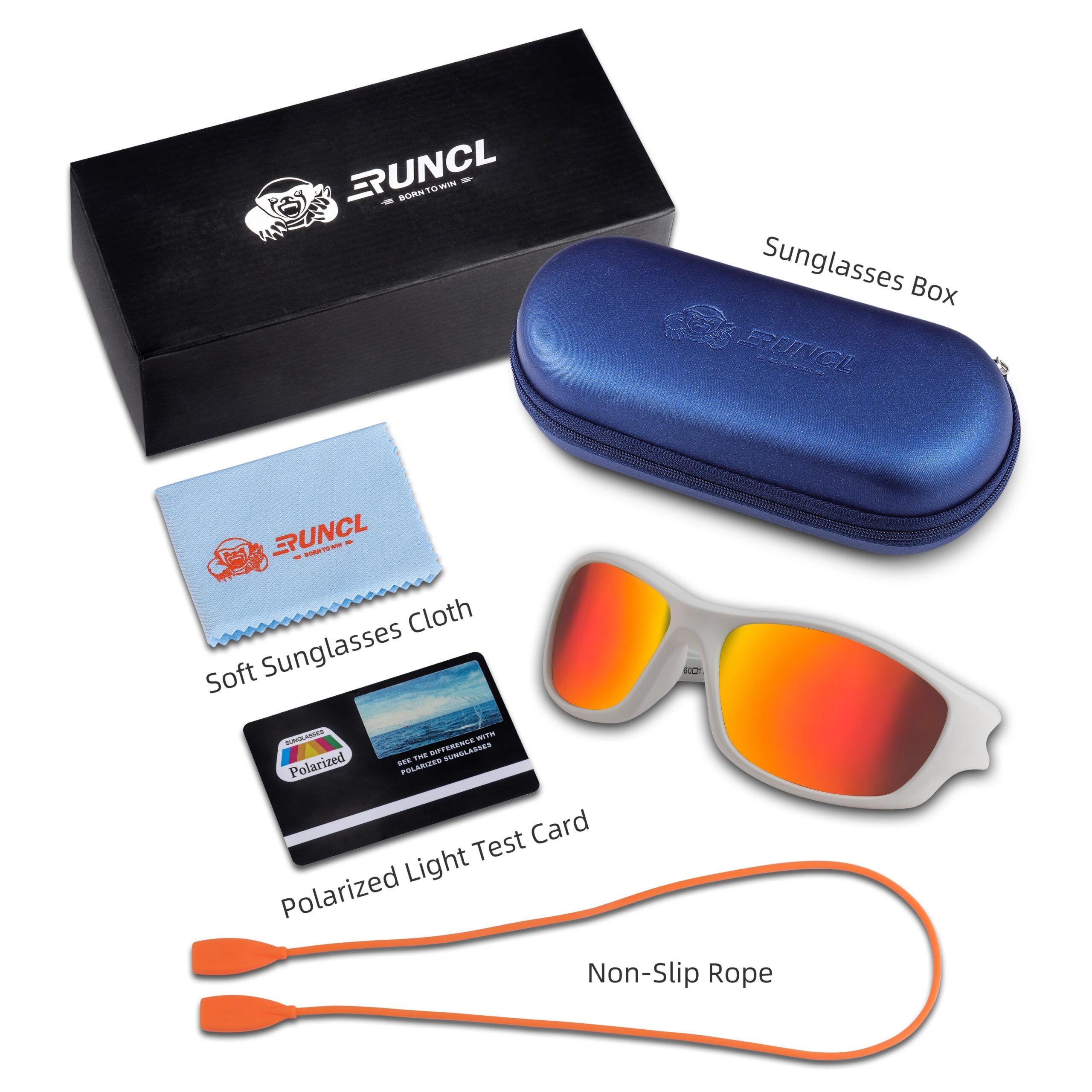 RUNCL Polarized Sports Fishing Sunglasses