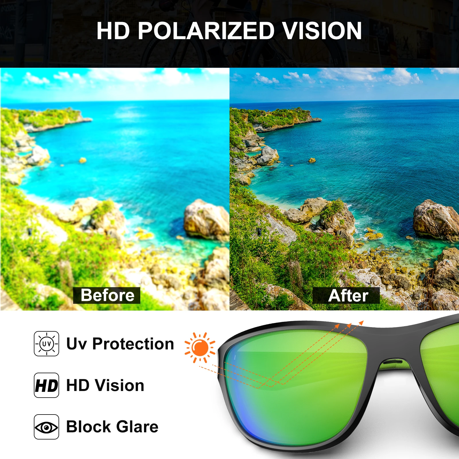Men's Polarized UV400 Sunglasses