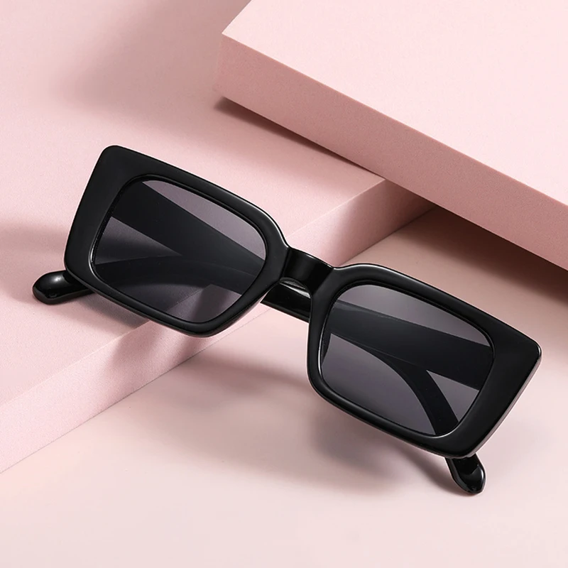 Retro-Inspired Small Rectangle Sunglasses