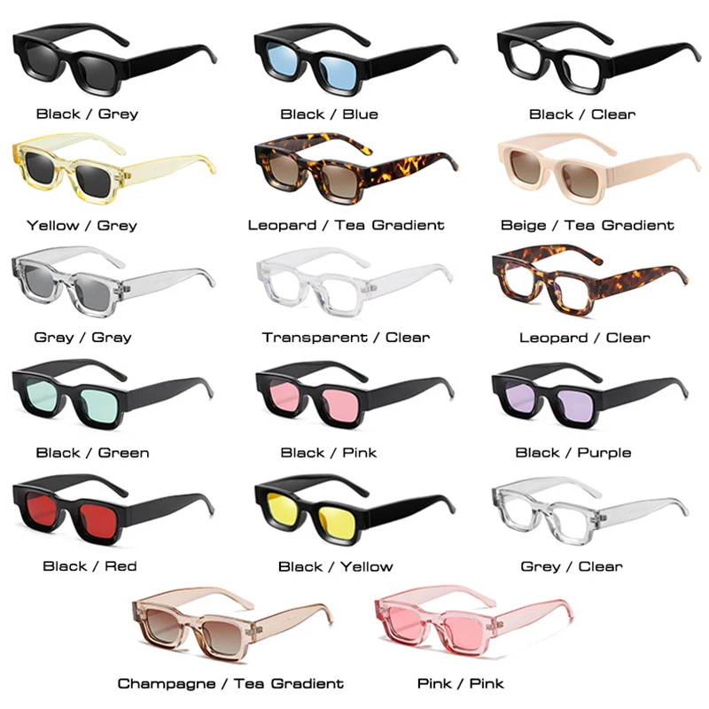 Trending Punk Square Frame Small Sunglasses