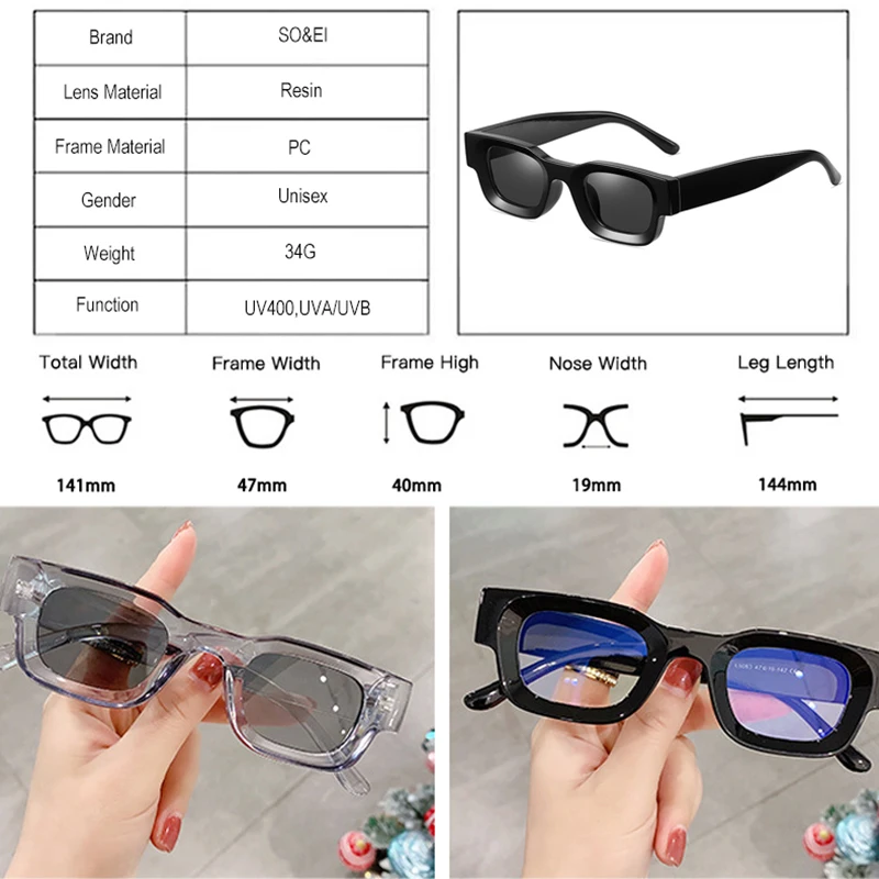 Trending Punk Square Frame Small Sunglasses