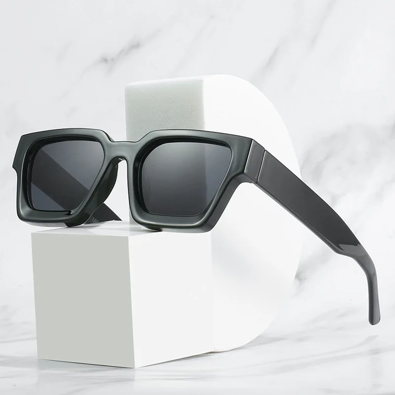 Thick Frame Square Sunglasses Retro Outdoor
