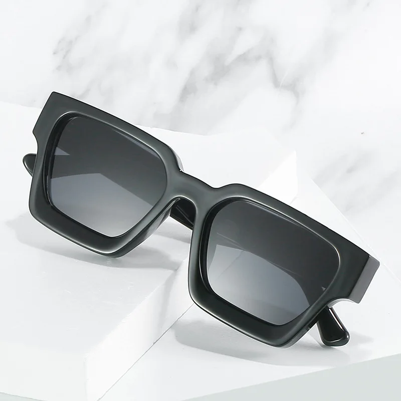 Thick Frame Square Sunglasses Retro Outdoor