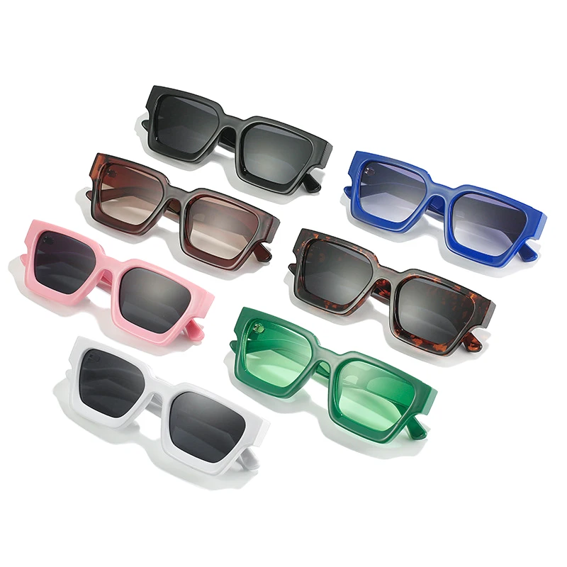Thick Frame Square Sunglasses Retro Outdoor