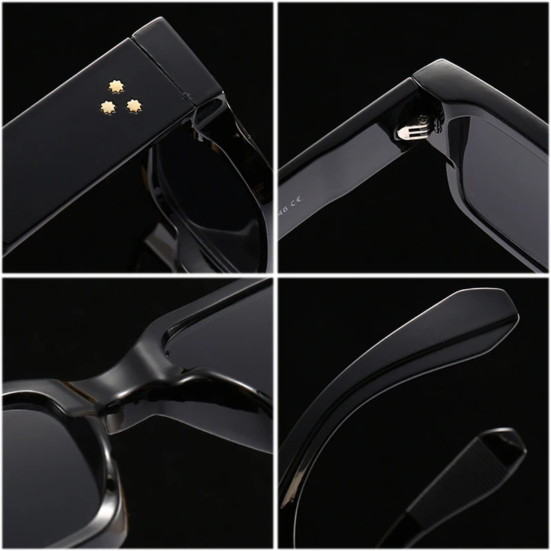 Popular Fashion Square Rivets Mens Sunglasses